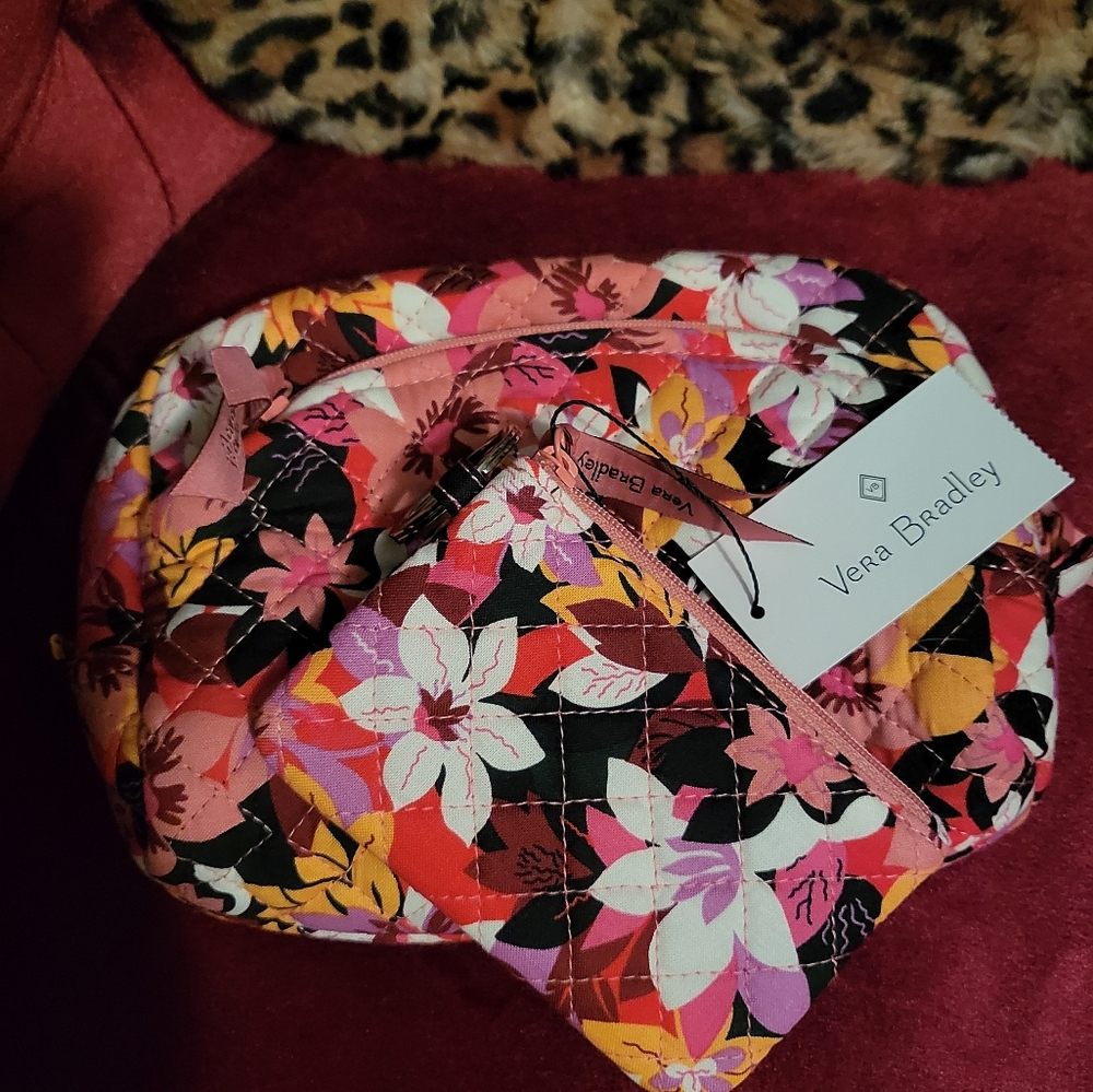 Vera Bradley Zip card and Makeup Bag
